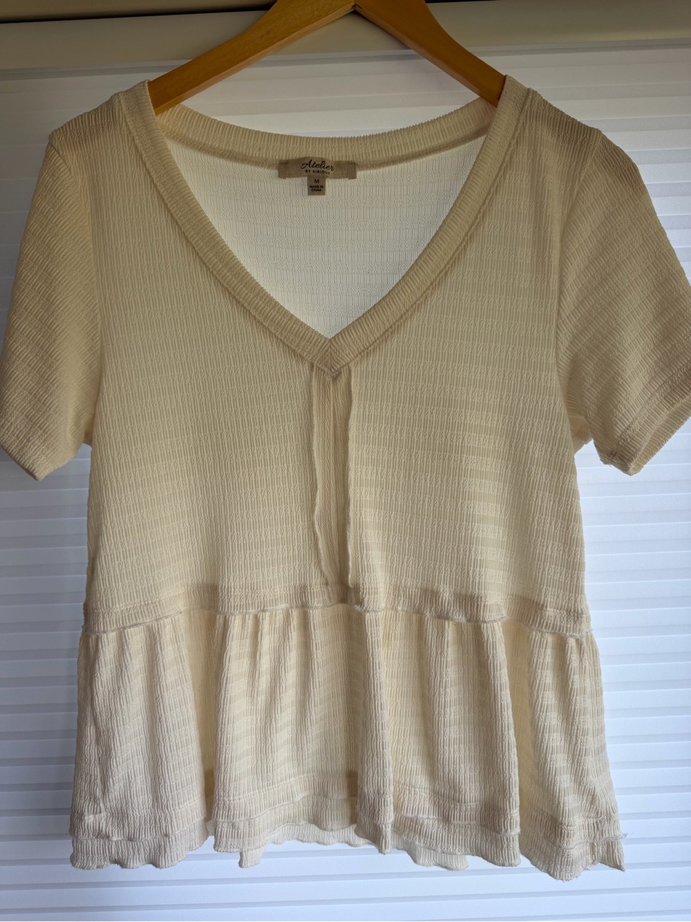 Atelier by Kirious babydoll blouse size M